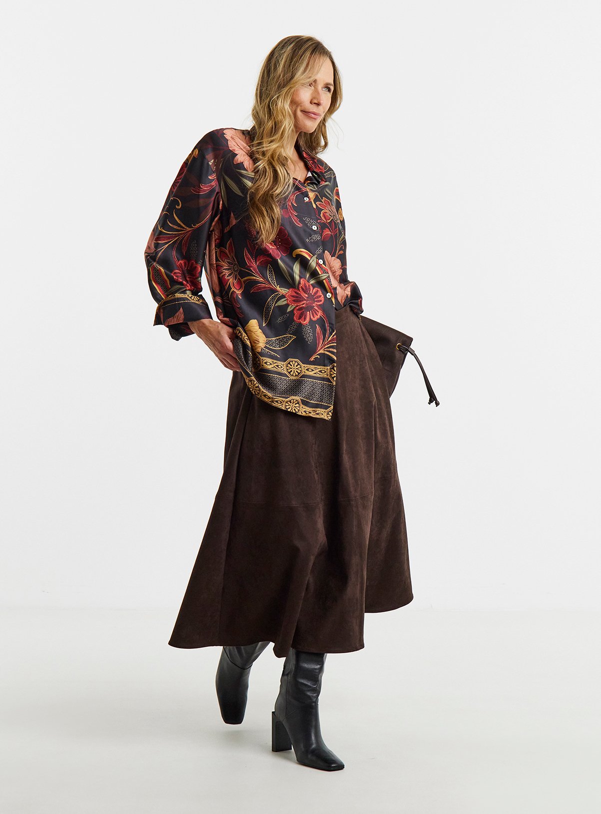 JD WILLIAMS Satin Long Sleeve Shirt 10 - Image 2 thumbnail